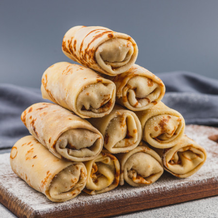 Блины с мясным фаршем, 10 шт., замороженные