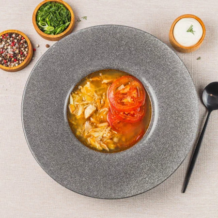 Щи из свежей капусты с курицей