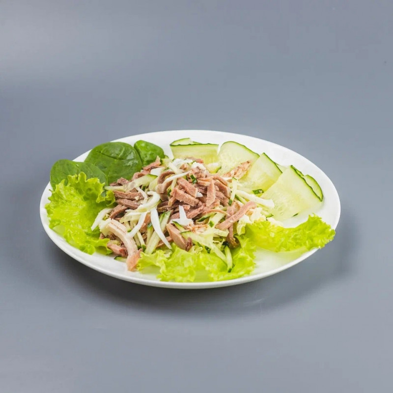 Салат с языком говяжьим