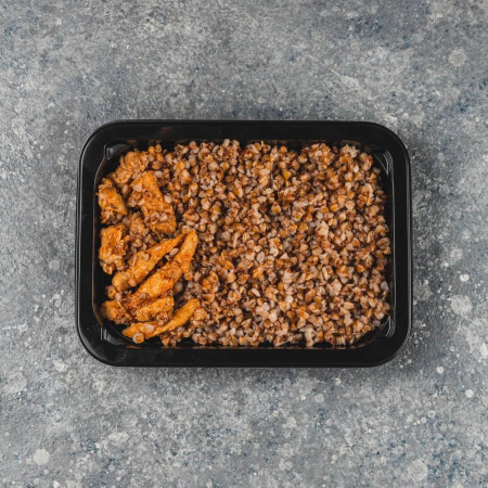 Гречка с поджаркой из свинины